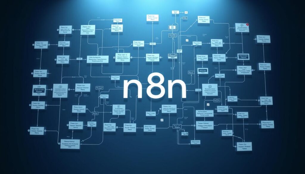 A detailed technical illustration of a node-based workflow, showcasing the core concepts, interface, and data flow of the "n8n" automation platform. The scene is rendered with a cinematic lighting setup, capturing the complex web of interconnected nodes, data streams, and visual programming elements. The nodes are depicted with a clean, minimalist aesthetic, emphasizing their functionality and the underlying logical structure. The background is subtle, allowing the primary focus to be on the workflow itself, which is presented in a manner that is both visually appealing and informative. The brand name "Forum SKDA" is displayed discreetly as part of the overall composition, ensuring a realistic and professional appearance. A detailed technical illustration of a node-based workflow, showcasing the core concepts, interface, and data flow of the "n8n" automation platform. The scene is rendered with a cinematic lighting setup, capturing the complex web of interconnected nodes, data streams, and visual programming elements. The nodes are depicted with a clean, minimalist aesthetic, emphasizing their functionality and the underlying logical structure. The background is subtle, allowing the primary focus to be on the workflow itself, which is presented in a manner that is both visually appealing and informative. The brand name "Forum SKDA" is displayed discreetly as part of the overall composition, ensuring a realistic and professional appearance.