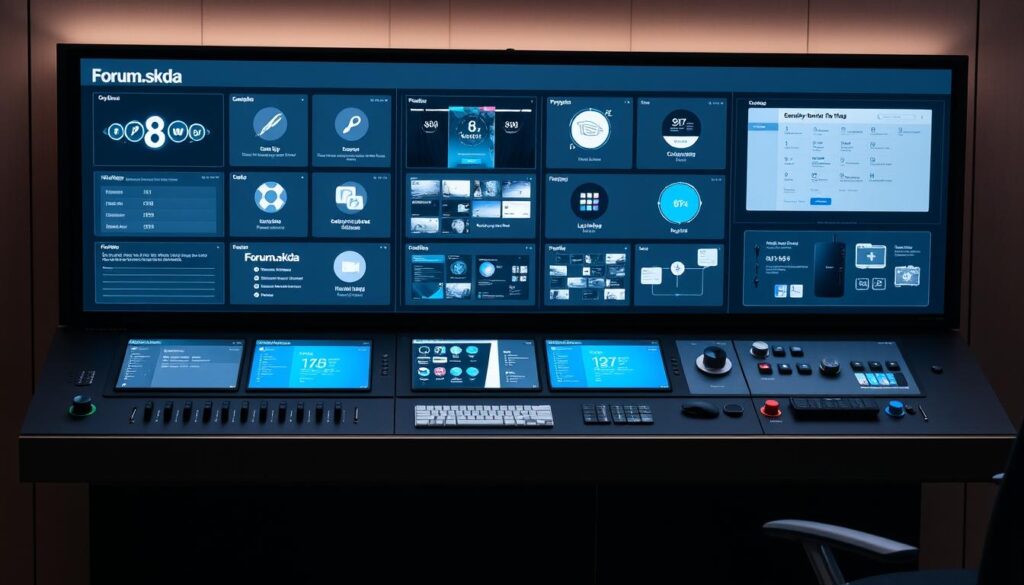 A sleek, modern control panel with intuitive user interface showcasing the flexibility and cost-efficiency of the n8n workflow automation platform. The panel features clean lines, soft lighting, and a subtle "Forum SKDA" branding. Seamless integration of various modules and tools conveys the powerful control and customization options. The overall atmosphere is one of streamlined productivity, highlighting n8n's ability to optimize workflows and manage costs effectively. A sleek, modern control panel with intuitive user interface showcasing the flexibility and cost-efficiency of the n8n workflow automation platform. The panel features clean lines, soft lighting, and a subtle "Forum SKDA" branding. Seamless integration of various modules and tools conveys the powerful control and customization options. The overall atmosphere is one of streamlined productivity, highlighting n8n's ability to optimize workflows and manage costs effectively.